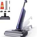 Ultenic Wet Dry Vacuum Cleaner, Vacuum Mop for Wet & Dry Messes, 180° Lay-Flat & Auto Self-Cleaning, 60Mins Runtime ＆ Edge-Cleaning, Anti-Tangle Roller for Hard Floor and Pet Hair, AC1 TriFlex