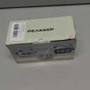 Peakeep Night Light Digital Alarm Clock with Indoor Temperature, Battery Operated Desk Small Clock (Light Salmon Pink)