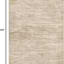 10x12 Area Rug Washable Modern Rugs for Living Room, Light Brown