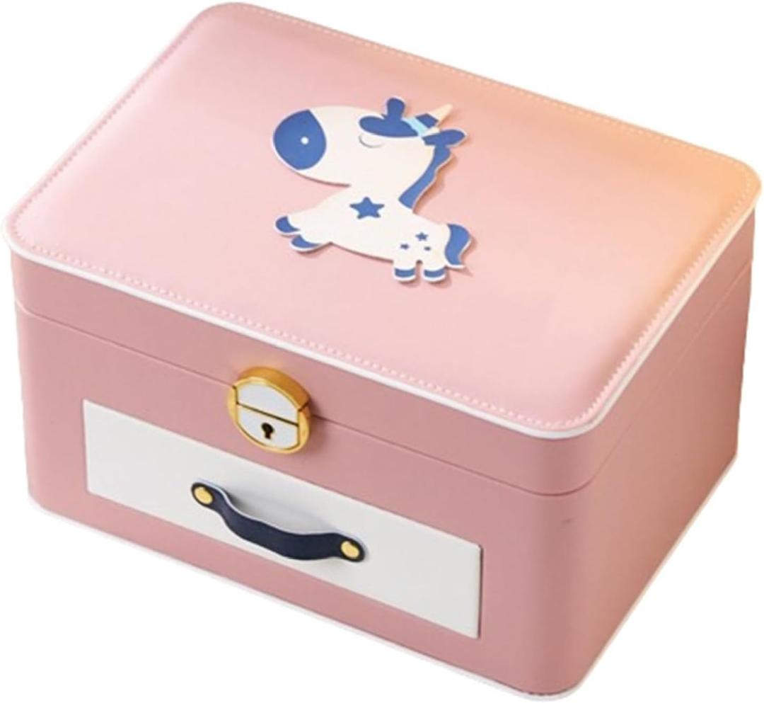 Leather Jewelry Box for Girls 