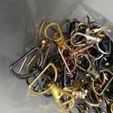 Swivel Clasp Hooks, Anezus 80Pcs Key Chain Clip Hooks, D Ring Clip Lanyard Hardware for Keychain Making, Lanyard Making, Purse Hardware, DIY Craft (3/4 Inside Width)