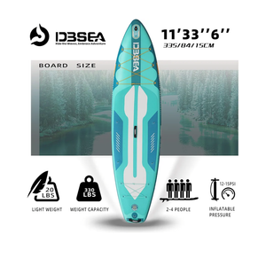 D3SEA Inflatable Stand Up Paddle Board for All Skill Levels, Includes Adjustable Paddle, Leash, Pump, Travel Backpack & Waterproof Bag - Ultra-Light, Wide & Stable Non-Slip Deck