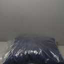 Enipate Inserts Included Outdoor Throw Pillows Set of 2 Water Resistant Navy Toss Pillows for Patio Furniture Decor 18x18 in (Navy Blue)