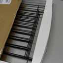 ZJSF Freestanding Foldable Dog Gate - Extra Wide White Puppy Gate for Stairs & Doorways - Tall 4 Panels Wooden Pet Fence