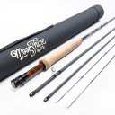 Moonshine Rod Company Fly Fishing Rod with Carrying Case and Extra Rod Tip Section Fast Action, The Vesper, 5wt 9'