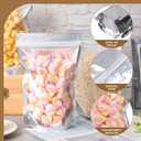 100 Pack Mylar Bags for 6x9 Stand Up Food Storage and Resealable Bags for Small Business Packaging Supplies Great for Party Favor Food Storage Bags