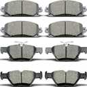 D2045 D1808 Front Rear Ceramic Brake Pads Set Fit For 2019-2022 Subaru Forester, For 2020-2022 Subaru Crosstrek Legacy Outback