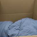 weigelia Dusty Blue Comforter Queen Size 3PCS Bed Comforter with 2 Pillowcases - Ligtweight Soft Solid Blue All Season Queen Comforter Bed Set - Boho Aesthetic Bedding Set for Men and Women