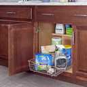 ClosetMaid 14 in. Pull Out Cabinet Organizer, Heavy Duty, Slide Out Pantry Shelves Drawers for Kitchen, Bathroom, Nickel