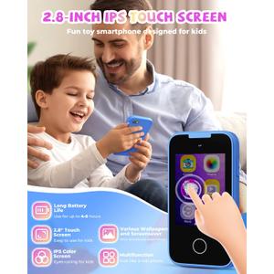 Kids Toy Smartphone, Gifts and Toys for Girls Boys Ages 3-8 Years Old, Dual Camera
