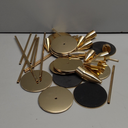 FillTouch 30 Pcs Gold Candlestick Holders with Flameless LED Candles Bulk Includes 15 Metal Candle Holders 15 Ivory Battery Operated Taper Candles for Wedding Valentines Table Centerpieces Home Decor