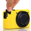 G7X / G7X Mark II Camera Silicone Case, Ultra Thin Lightweight Rubber Soft Silicone Case Bag Cover for Canon PowerShot G7X / G7X Mark II with Microfiber Cloth - Yellow