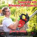 22" Cordless Hedge Trimmer Compatible with Milwaukee M18 Battery-Tool Only