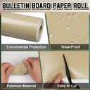 Inkspire Brown Bulletin Board Paper Roll,14.8FTx47IN Large Reusable Waterproof Erasable Classroom Wall Background Backdrop Paper,Fade-Resistant Fabric Wrapping School Decors Teacher Supplies