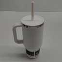 Hydro Flask 32 Oz Travel Tumbler with Handle, Lid and Straw - Insulated Stainless Steel in White