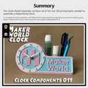 UniTak3D Original Bamboo lab Makerworld MH011 3D Printed Clock Creative Model Components 3D Printer DIY Parts-Compatible with Bambulab P1P/P1S,A1,X1/X1C/X1E 3D Printers-Prints NOT Included