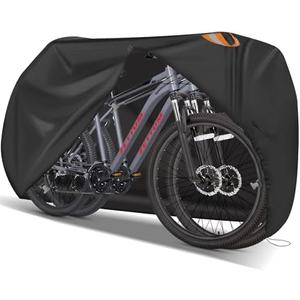 Zettum Bike Cover for 2 Bikes - Outdoor Bike Covers for Stationary 2 Bikes Heavy Duty & Waterproof, 600D Bicycle Covers for 2 eBike, Mountain Bike, Road Bike, Hybrid Bike, Beach Cruiser Bike Storage