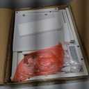 Vagusicc C Shaped End Table with Charging Station, 32" Tall Side Table for Couch and Recliner, Adjustable Height Small Couch Side Table Slide Under Sofa TV Tray Table for Living Room, Bedroom, White