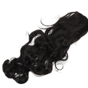 Long Wavy Black Wig for Women Heat Resistant Synthetic Cosplay Wig with Natural Middle Part Comfortable Handwoven Design for Halloween Parties and Daily Dress-up