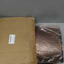 Lanpn Metal Christmas Tree Collar 28 inch, Christmas Tree Ring Collar for Medium Xmas Stand Cover Real Artificial Trees Indoor Outdoor Decoration (Bronze, Twill Weave)