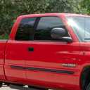 Rvinyl Pillar Post Pre Cut Window Trim Kits in Gloss Black Compatible with Dodge Ram 1994-2001 Club/Crew/Extended Cab - Adhesive Backs