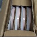 AmorArc Ceramic Dinnerware Set for 4 | Speckled Stoneware Plates and Bowls with unglazed terracotta | Scratch Resistant, Dishwasher & Microwave Safe Dishes Sets- 12-Pcs Pink