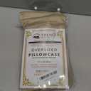 Set of Two Oversized Superhuge Pillow Case - Cover - 100% Egyptian Cotton, 600 Thread Count Sateen, (Size 31 x 40) (31 X 40, Taupe)