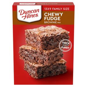 Duncan Hines Brownie Mix, Chewy Fudge, 18.3 oz. Pack of 2 (BBD 02 APR 27)