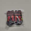 CovertSafe& Dog Boots for Dogs Non-Slip, Waterproof Dog Booties for Outdoor, Dog Shoes for Medium to Large Dogs 4Pcs with Rugged Sole Black-Red (Size 1: 2.3''x1.6'')(L*W) for 10-23 lbs)