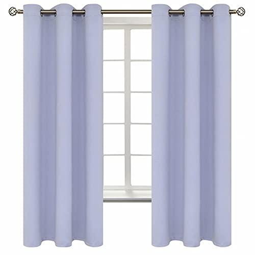 BGment Room Darkening Curtains 63 Inches Long - Grommet Thermal Insulated Drapes Window Treatment Curtains for Bedroom, 2 Panels, 42 x 63 Inch, Lavander