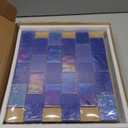 LSDECO 5 Sheets Glass Tile Mosaic Tiles Pool Tile Backsplash for Kitchen Bathroom Shower Tile (Cobalt Blue, 5 Sq.Ft) (Box of 5)