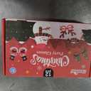 Max Fun 12Pcs Christmas Glasses Glitter Holiday Party Glasses Frames Christmas Decoration Accessories Costume Eyeglasses for Christmas Parties Holiday Favors (One Size Fits All)