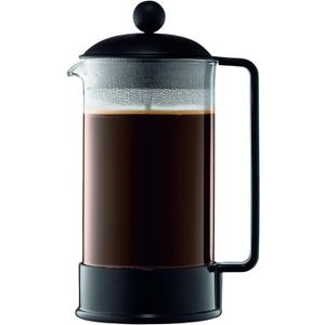 Bodum 34oz Brazil French Press Coffee Maker, High-Heat Borosilicate Glass, Black - Made in Portugal