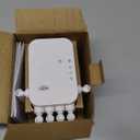 WiFi Extender Signal Booster for Home, AC1900Mbps Dual Band WiFi Booster, Covers up to 12880 sq.ft & 105 Devices, 6X Faster Wireless WiFi Extender with Ethernet Port, Internet Booster for Home