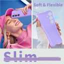 for Samsung Galaxy S23 FE Case, for Galaxy S23 FE Case Glitter Cute for Women Girls Girly Sparkly Bling Neon Bright Color Slim Soft Phone Case Cover for Samsung S23 FE, Purple