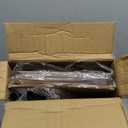 Giikin TV Tray Table, 360 Swivel Height Adjustable TV Trays for Eating on Couch,Sofa Armrest Side Table for Small Spaces Sofa Bed Dinner, Rustic Brown (11.8" D x 15.8" W x 31" H)