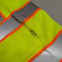 JKSafety 9 Pockets Hi-Vis Neon Yellow Zipper Front MESH Safety Vest with Fluorescent Orange Extend Edge outlining the Reflective Tapes Meet ANSI/ISEA Class 2 Standard (100-Yellow, L)