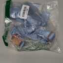 Lionet Paws Bowtie Dog Collar - Comfortable Silk Dog Collar with Detachable Bow Tie for Large Dogs, Neck 16-24 Inches (Blue)