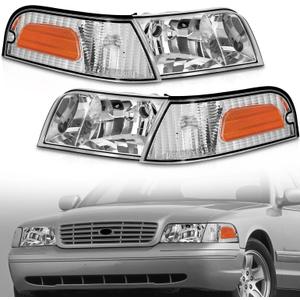 Headlights Compatible With 1998-2011 Ford Crown Victoria