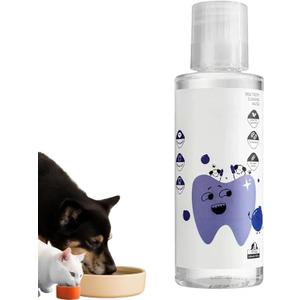 Dental Water Additive, Specialized Dental Care FormulaNatural Flavorless Teeth Cleaning Mouthwash, Freshens Dog Breath & Promotes Healthy Gums, Easy Daily Use for All Pet 200ml/6.76fl.oz1pcs