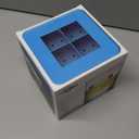 OXO Good Grips Covered Ice Cube Tray (Large Cube), Dark Blue