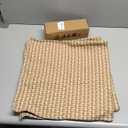 Kevin Textile Outdoor Waterproof Throw Pillow Covers Pack of 2 Weaving Texture Water Resistant Outside Decorative Cushion Covers for Garden Patio Tent Balcony Bench Couch Sofa 18x18 Inch, Light Brown