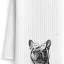 French Bulldog Gifts Bathroom Hand Towels, Frenchie Gifts for Women Men Dog Lovers Decorative Hand Towels for Bathroom Washroom, Funny Dog Kitchen Dish Tea Towels, 16x24 Inch