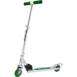 Razor A2 Kick Scooter for Kids Ages 5+ Wheelie Bar, Foldable, Lightweight, Aluminum Frame, Front Vibration Reducing System, Adjustable Height Handlebars