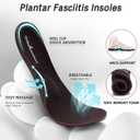 Men's Orthopedic Business Dress Walking Shoes - Comfortable Arch Support Plantar Fasciitis Leather Wingtip Formal Oxford - Flat Feet Casual Cap Toe Tuxedo Patent Sneakers for Foot Heel Pain Relief (8, W2-dark Brown)