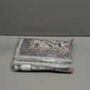 GarveeHome 2x3 Floral Rugs for Entryway, Non-Slip Soft Vintage Throw Door Mat, Low Pile Foldable Farmhouse Carpet, Non-Shedding Indoor Washable Small Rug for Bedroom, Light Blue