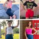 Holipick 5"/7" Swim Shorts Women High Waisted Bathing Suit Shorts Tummy Control Swimsuit Boyshorts Bottom with Liner (Black, XL)