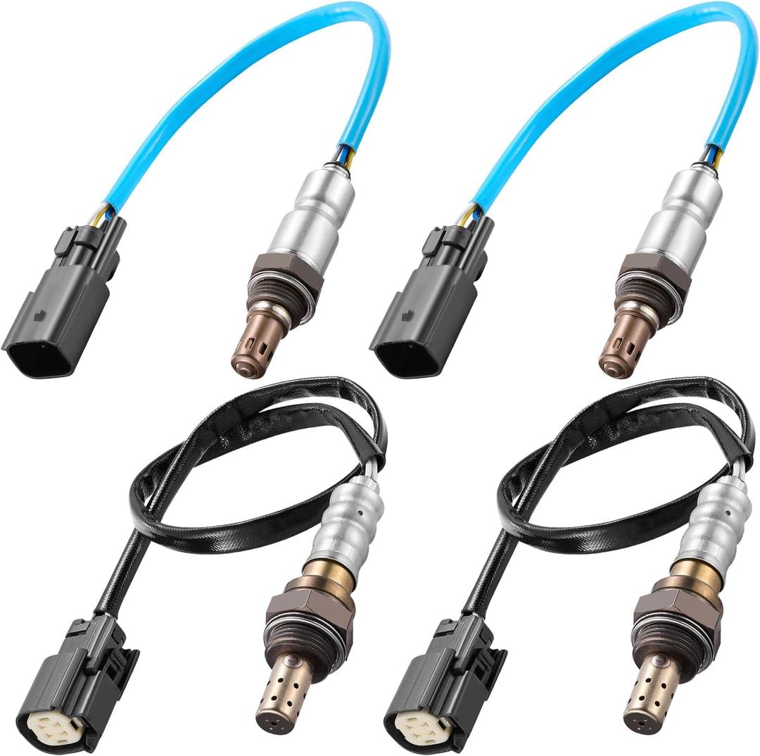 BDFHYK Oxygen Sensor Upstream & Downstream O2 Sensor, Compatible with Ford F150 F-150 Explorer 3.5L 3.7L Mustang Edge Escape Fusion Flex Taurus MKZ MKX MKT MKS 2010-2016, 250-25086 250-24989 4PCS