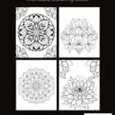 Floral Harmony - Mandala Coloring Book for Adults: 50 Unique Flowers to Color with Vivid and Relaxing Designs Spiral-Bound