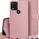 SUANPOT RFID Blocking for Motorola Moto G Stylus 5G (Non 2022) with Wallet case Credit Card Holder,PU Leather Flip Folio Book Phone case Cover Women Men for MotoG Stylus 5G case(Rose Gold)